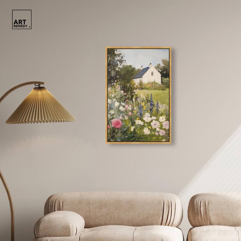 Floral Farmhouse II Canvas by Art Remedy