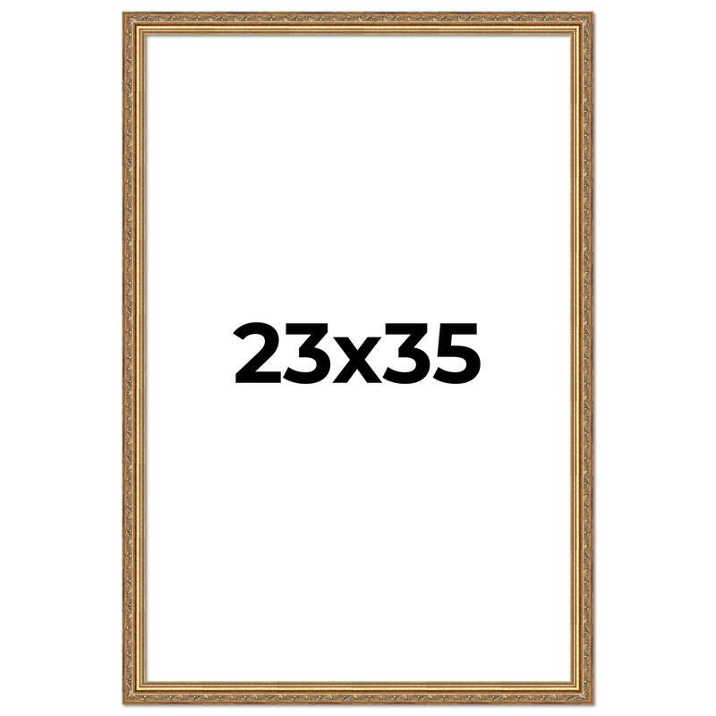 23x35 Frame Red Solid Wood Picture Frame Width 1.75 Inches | Interior Frame Depth 1 13/16 Inches