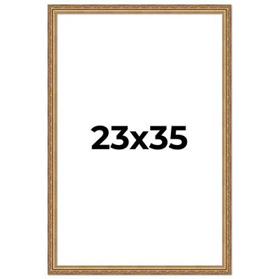 23x35 Frame Red Solid Wood Picture Frame Width 1.75 Inches | Interior Frame Depth 1 13/16 Inches