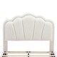 preview thumbnail 9 of 10, Twin Size Upholstered Flower-Shape Bed with LED Light Strip, Sherpa Fabric Platform Bed with Wooden Slats Support