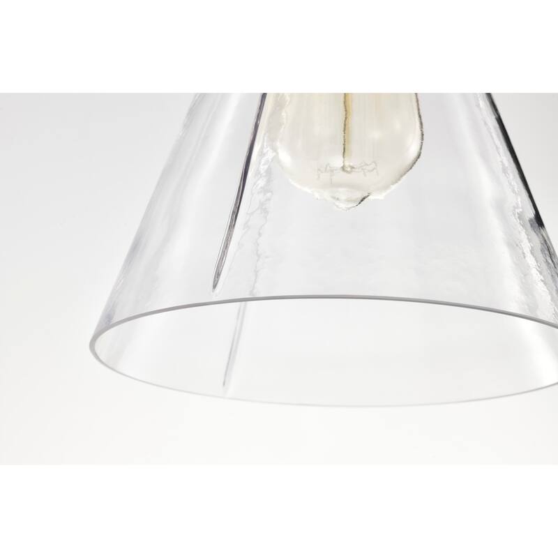 Gianna Mini Pendant Brushed Nickel Finish Clear Glass - Brushed Nickel