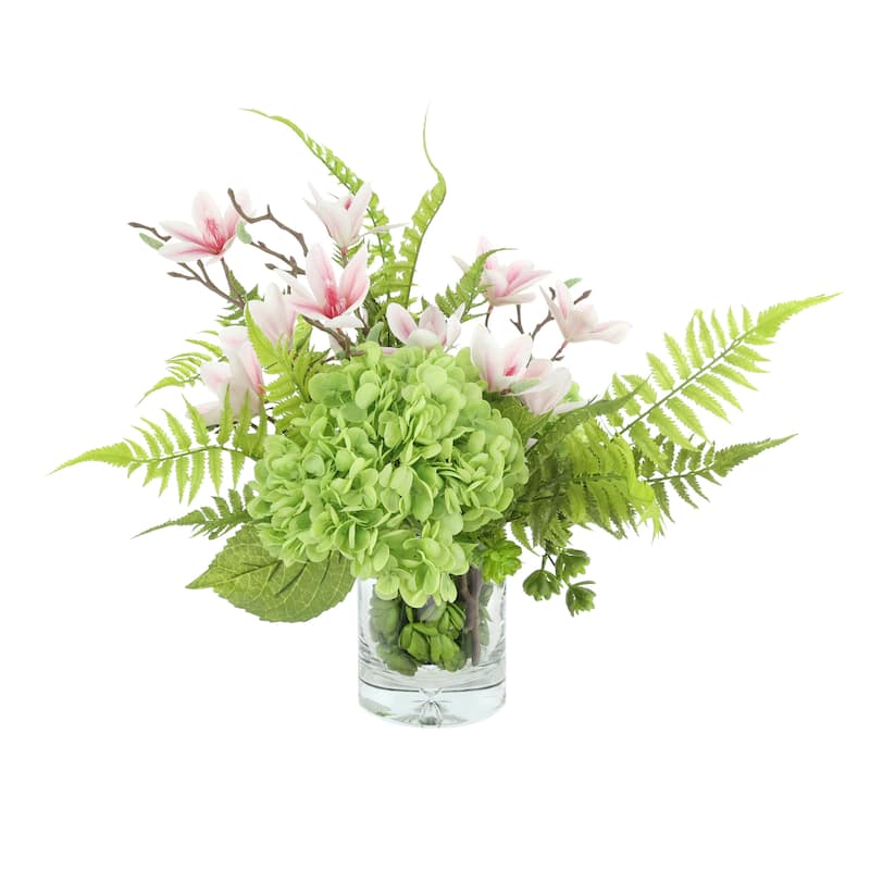 Floral Centerpiece with Hydrangeas and Butterfly Magnolias - 20