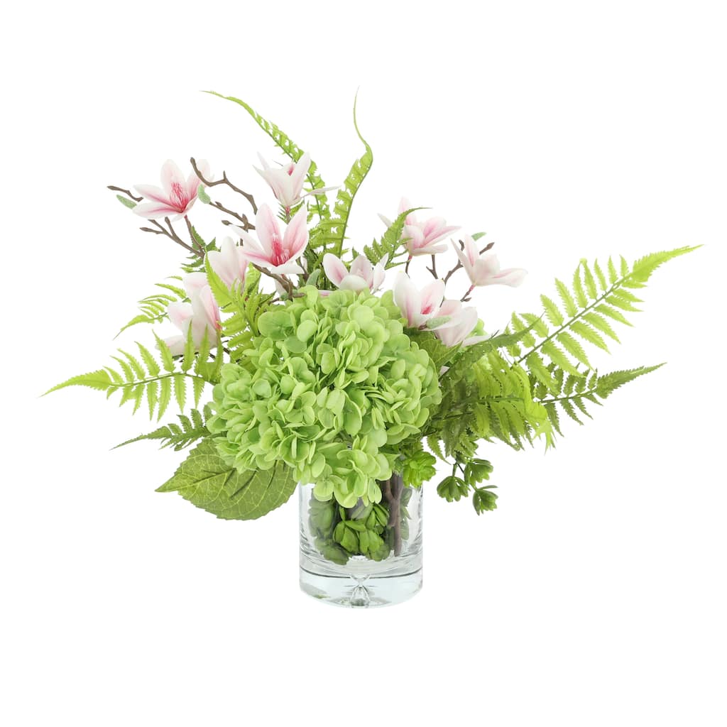 Floral Centerpiece with Hydrangeas and Butterfly Magnolias - 20