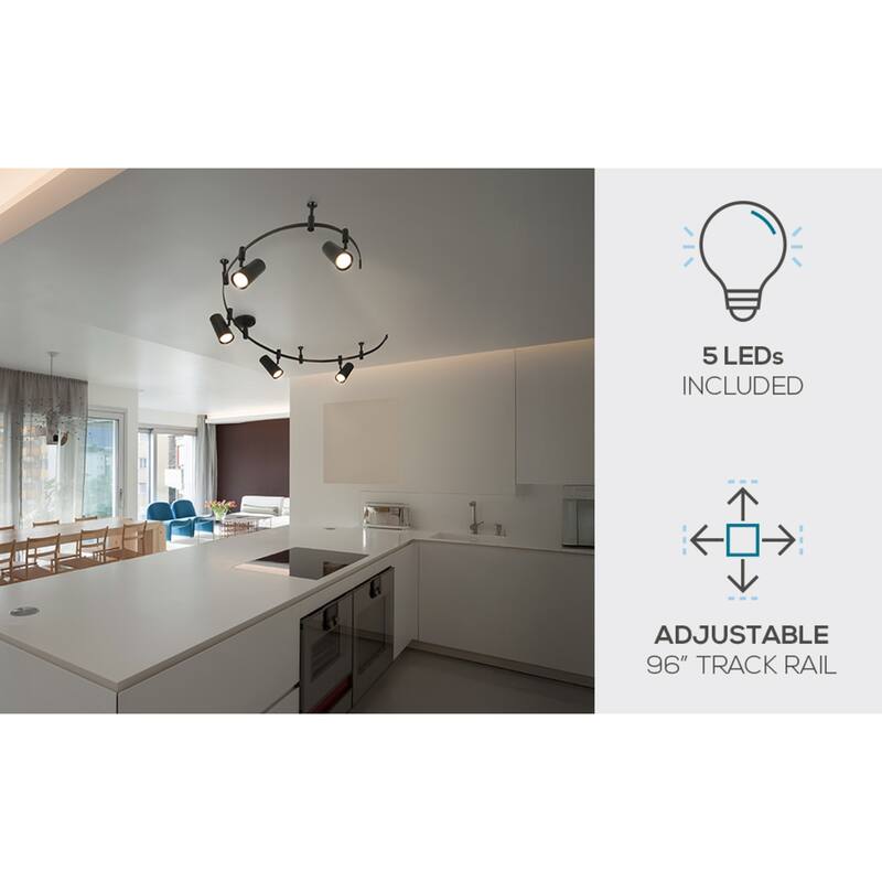 Catalina Ellipse 5-Light LED Flex Track
