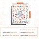preview thumbnail 9 of 8, Multi-Color Synthetic Fiber Baby Play Mat with Anti-Slip and Machine Washable - 71” L x 59” W