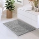 preview thumbnail 105 of 197, Hearth & Harbor Non-Slip Super Plush Chenille Bathroom Rugs Silver - Medium