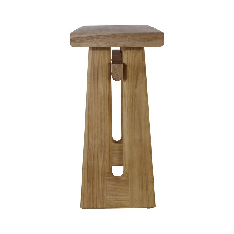 Christopher Knight Home - Chole Wood Console Table with Sculptural Design