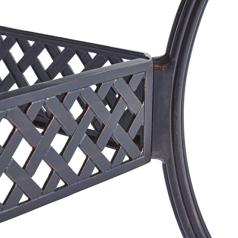 Phoenix Outdoor 64" - 81"Expandable Cast Aluminum Dining Table by Christopher Knight Home