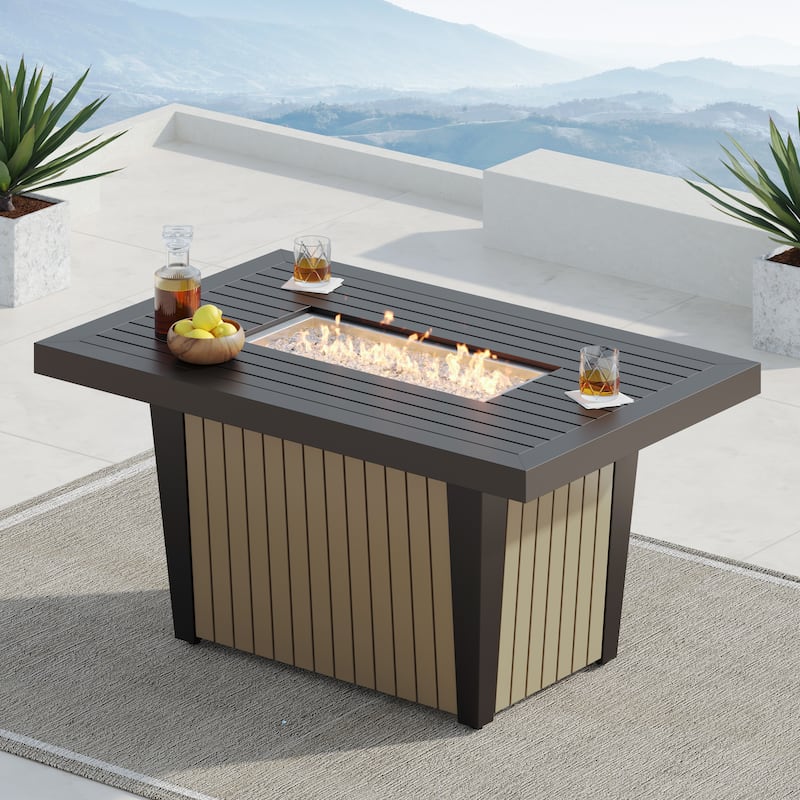 Corvus Babylon 1-piece Outdoor Fire Pit Table with Lid