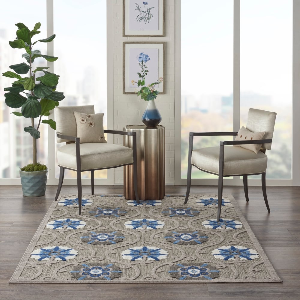Lanikai Floral Indoor/ Outdoor Area Rug by Havenside Home