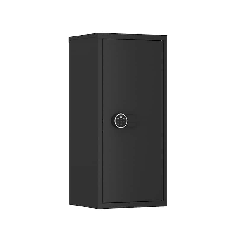 Large Gun Safe with Digital Keypad and Key Lock, Firearm Storage Cabinet