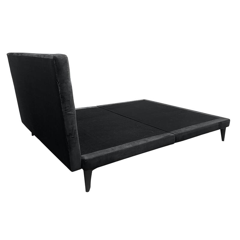 Winnie Upholstered Platform Bed with Padded Headboard, No Box Spring Needed