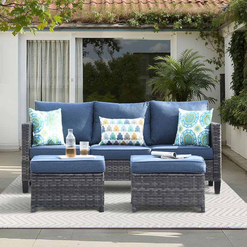 XIZZI Outdoor Seat Back Cushion Set Plush Comfort for Patio Furniture
