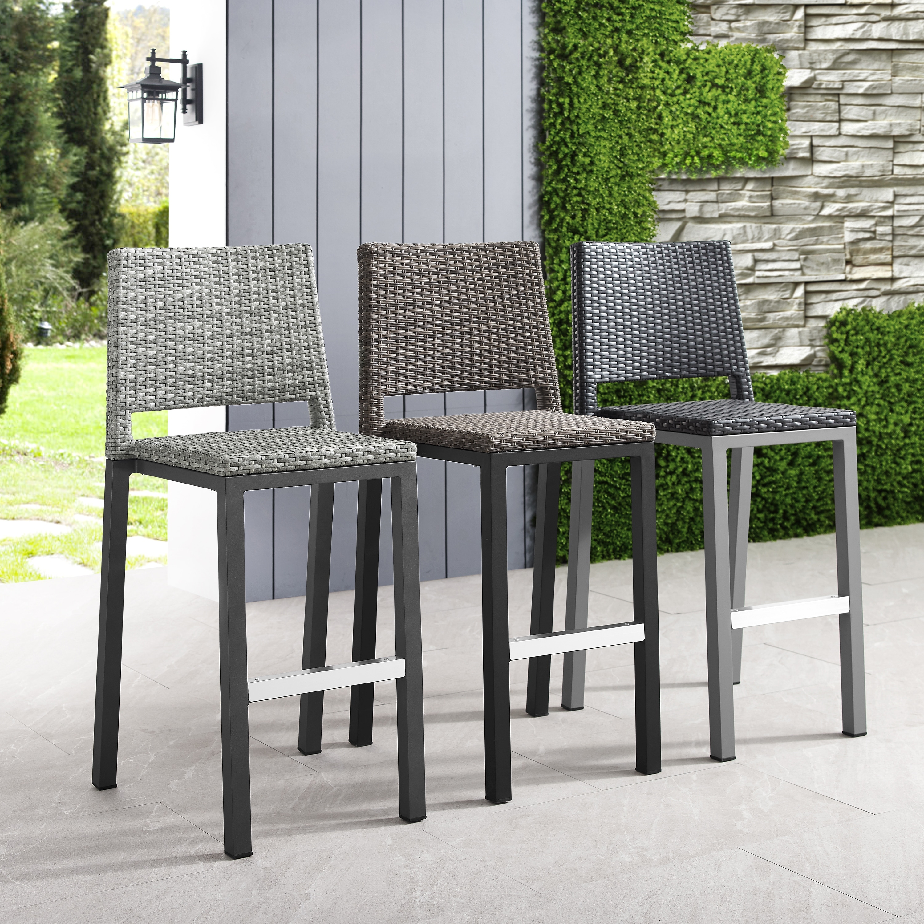 Outdoor bar stools sales set of 4