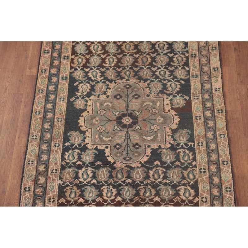 Mahal Persian Runner Rug Wool Carpet - 3'7"x 10'4"