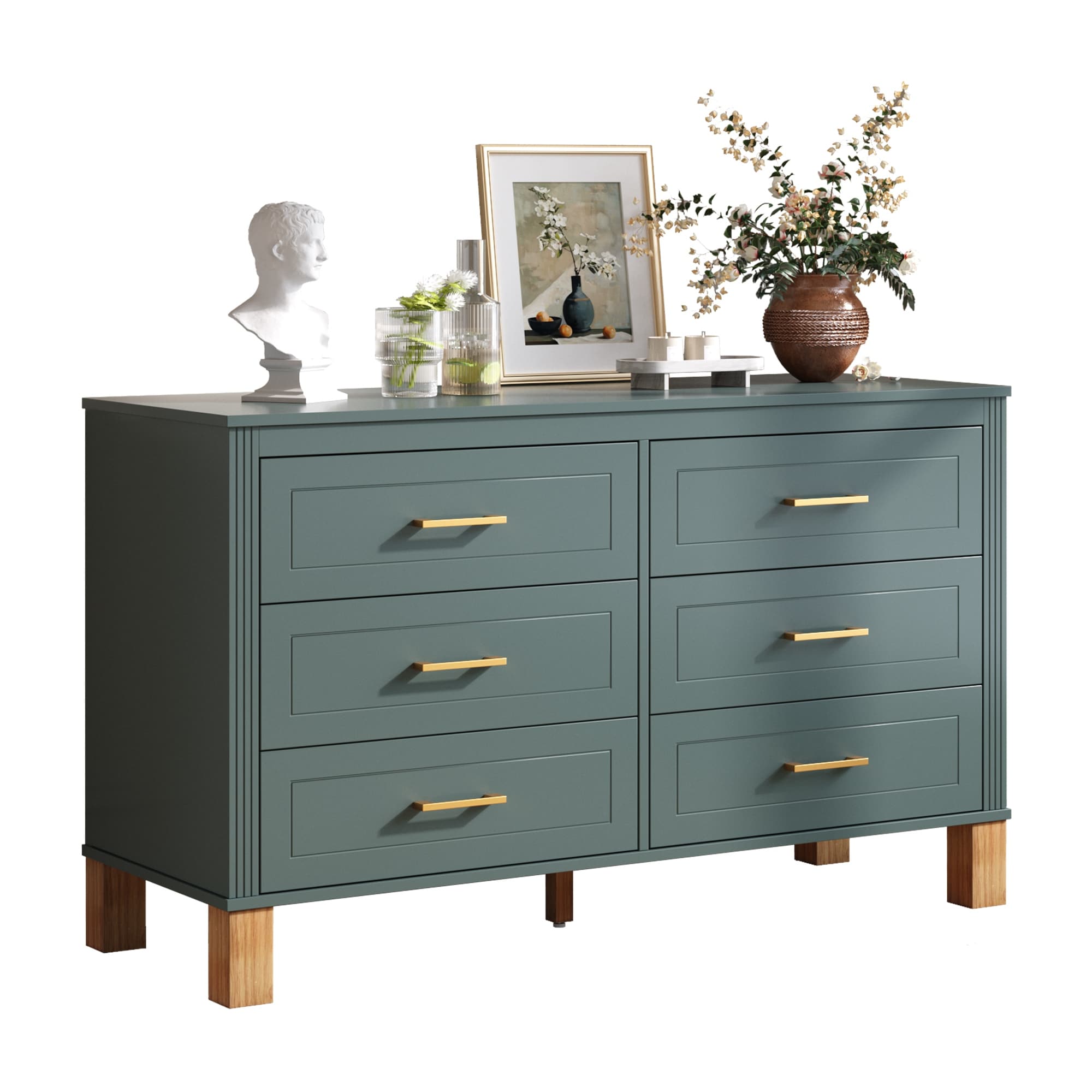 olive green dresser Sample/victorian Dresser: Mirrored Solid Wood Bureau making it an easy addition to bedrooms GDFStudio Gray 6 Drawer Double