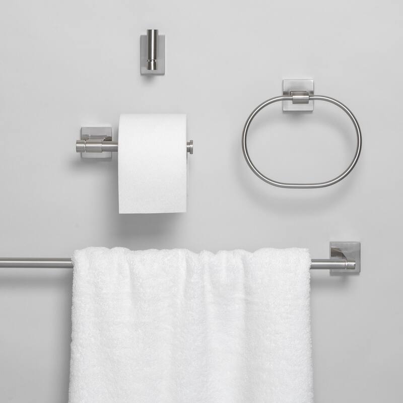 GlideRite 4-Piece Bathroom Hardware Set - 9024-KIT-SQ