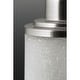 preview thumbnail 9 of 8, Alexa Collection 9-Light Brushed Nickel Etched Linen With Clear Edge Glass Modern Chandelier Light