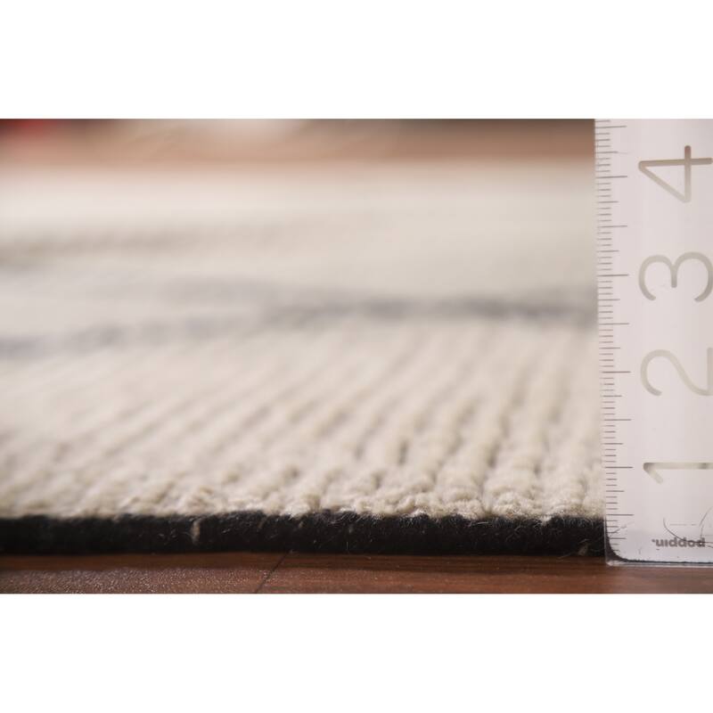 Moroccan Area Rug Handmade Wool Carpet - 6'1"x 8'9"