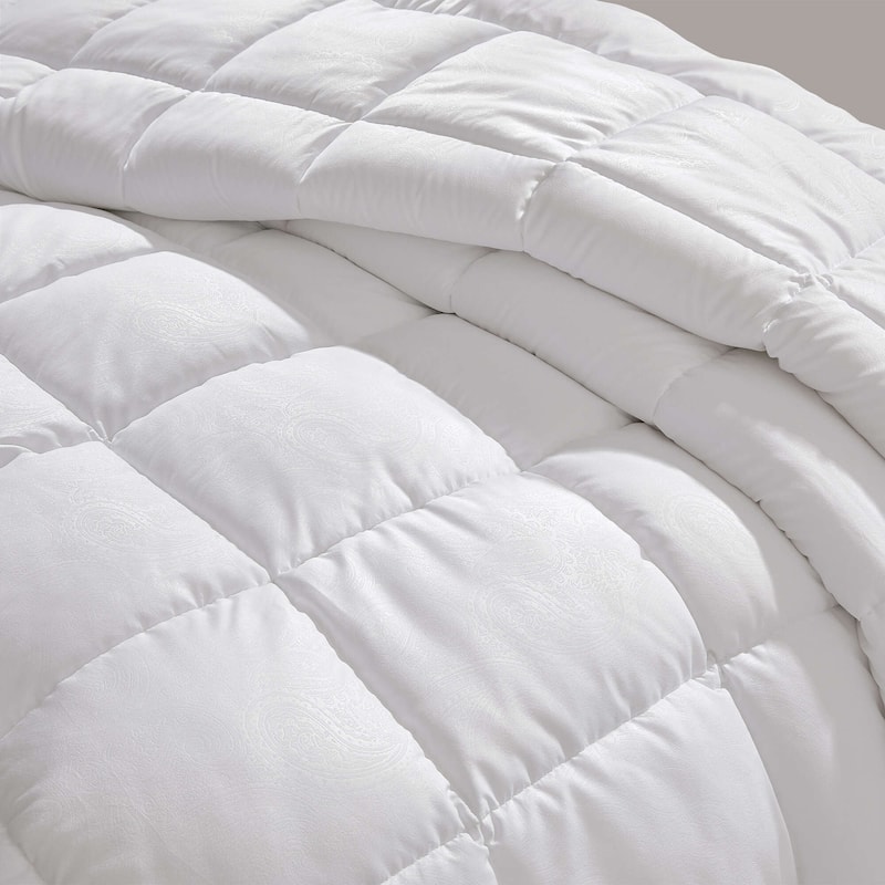 All Season Boho Paisley Embossed Down Alternative Duvet Comforter