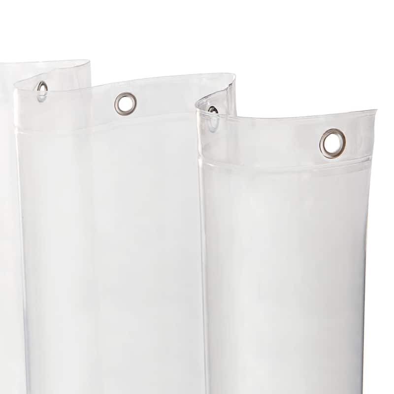 Kenney Heavyweight Extra Long PEVA Shower Curtain Liner, 70" W x 78" H, Clear - Clear