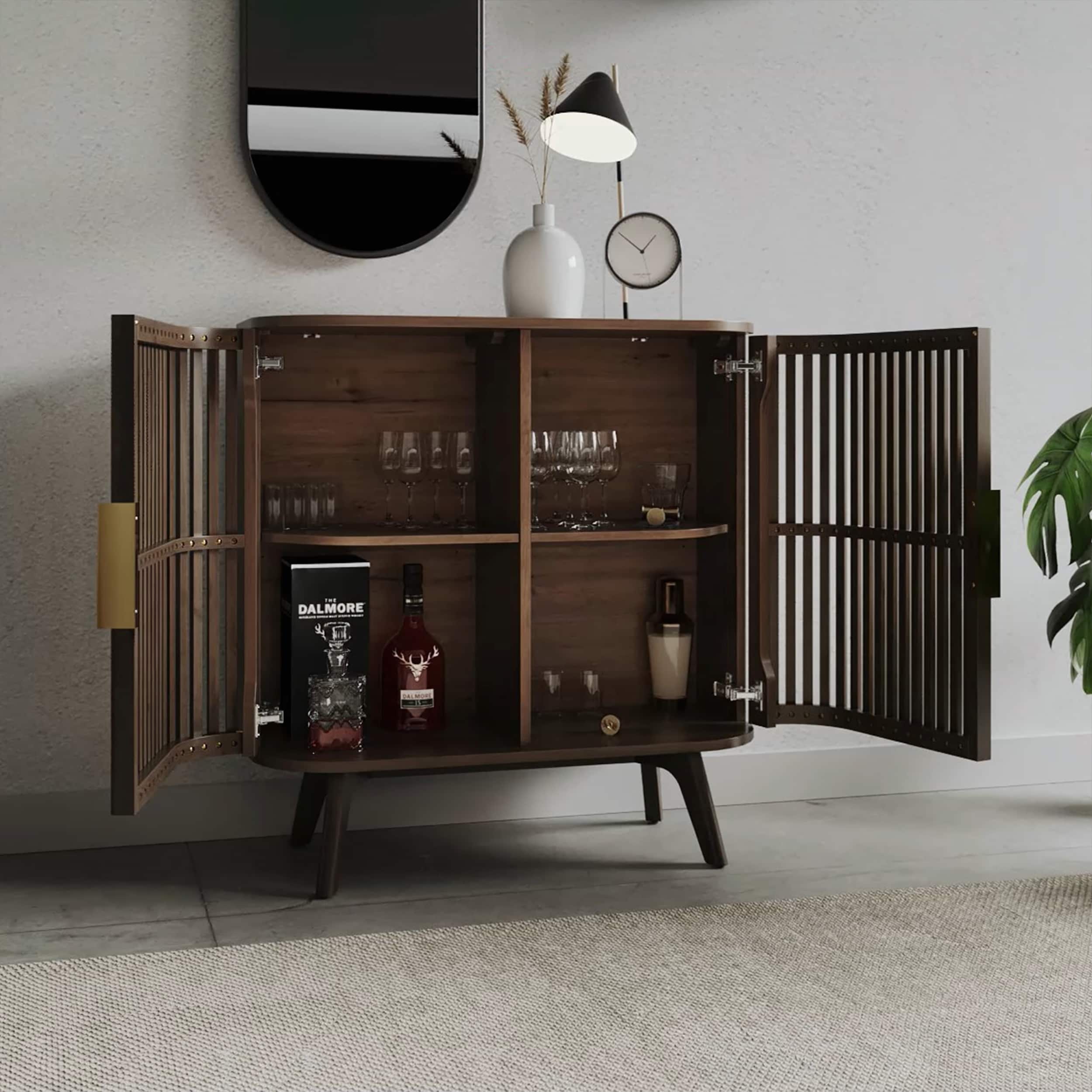 Mid century wine cabinet best sale