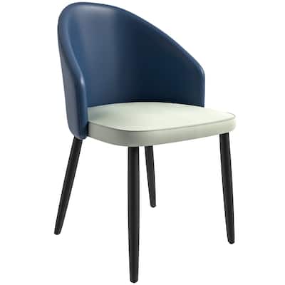 Paradiso Modern Dining Chairs Upholstered Seat and Solid Wood Legs by LeisureMod