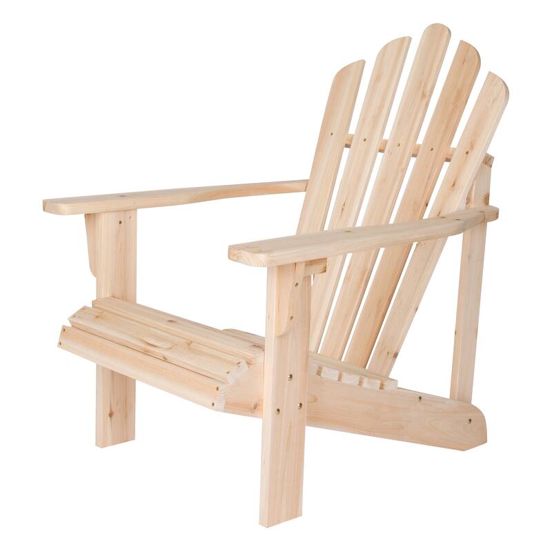 Shine Westport Folding Cedarwood Adirondack Chair - Natural