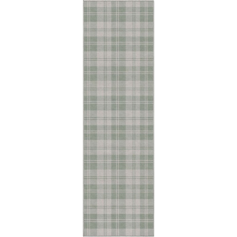 Well Woven Apollo Plaid Farmhouse Geometric FlatWeave Rug