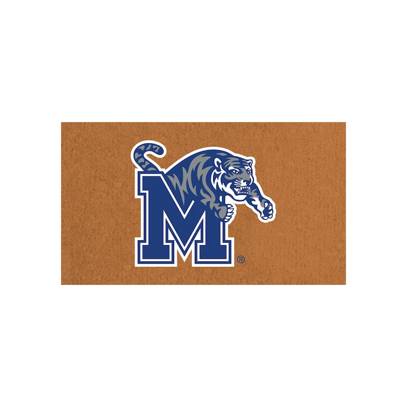 University of Memphis Full Color Indoor/Outdoor Coir Mat - 28" x 16"