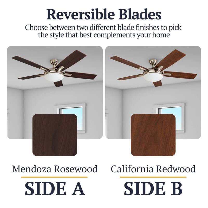 Copper Grove Garff 52-inch Brushed Nickel Ceiling Fan with Remote