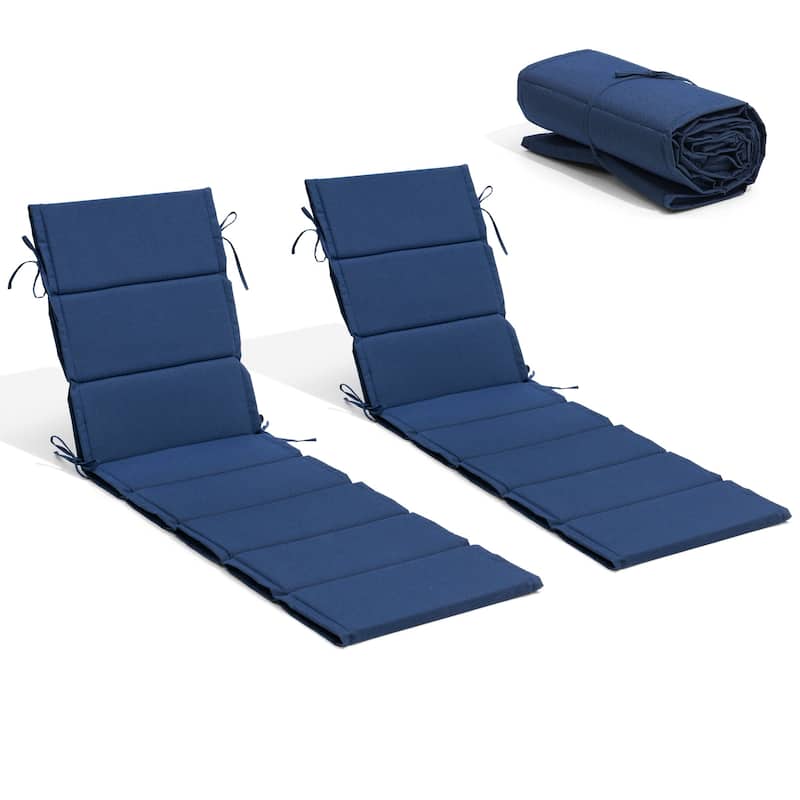 Outdoor Chaise Lounge Chair Cushion Patio Sun Lounger Cushion Sunbed Seating Pad