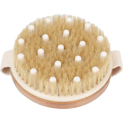 Premium Natural Bristle Wooden Body Brush
