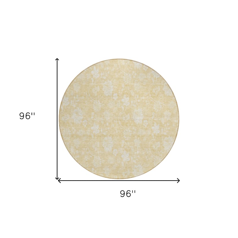 HomeRoots Floral Transitional Rectangle Outdoor Rug