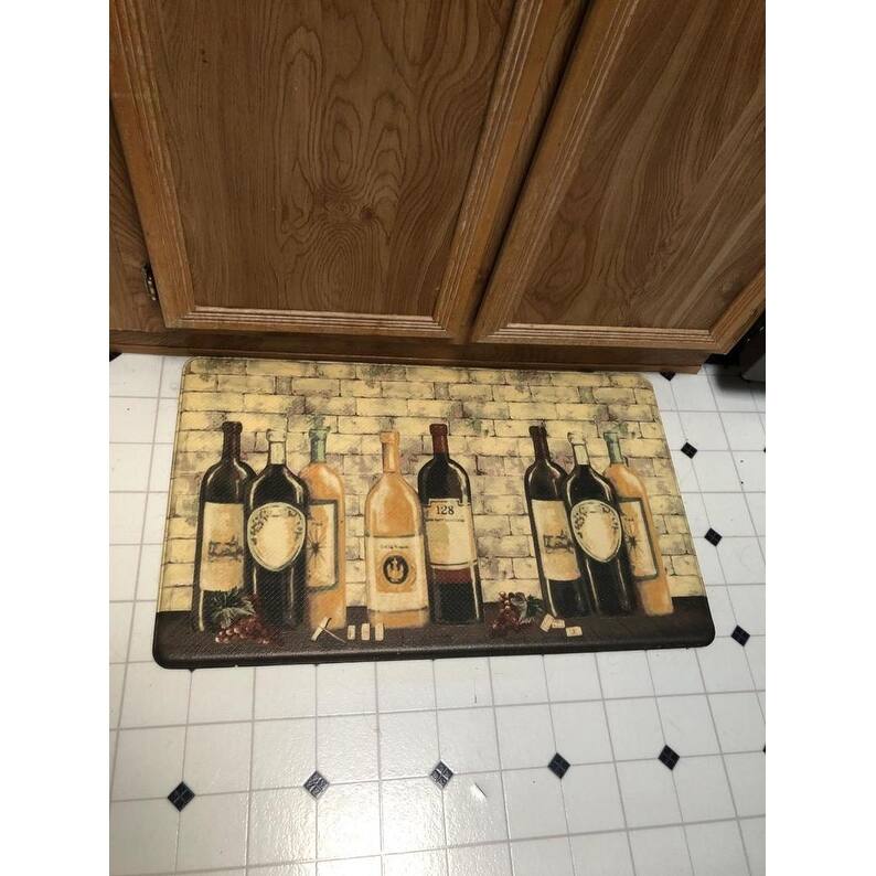 Anti-fatigue Kitchen Mat Rubber Rugs Waterproof 31'' x 18 '' Two sides-usage