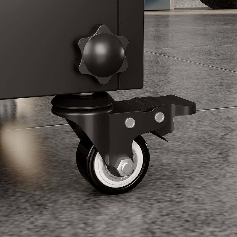 Garage Tool Stool on Wheels,Toolbox stool,Height-Adjustable,Detachable Seat,Storage Drawer
