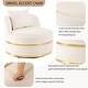 preview thumbnail 52 of 62, 360 Degree Swivel Accent Chair Velvet Modern Upholstered Barrel Chair Over-Sized Soft Chair with Seat Cushion