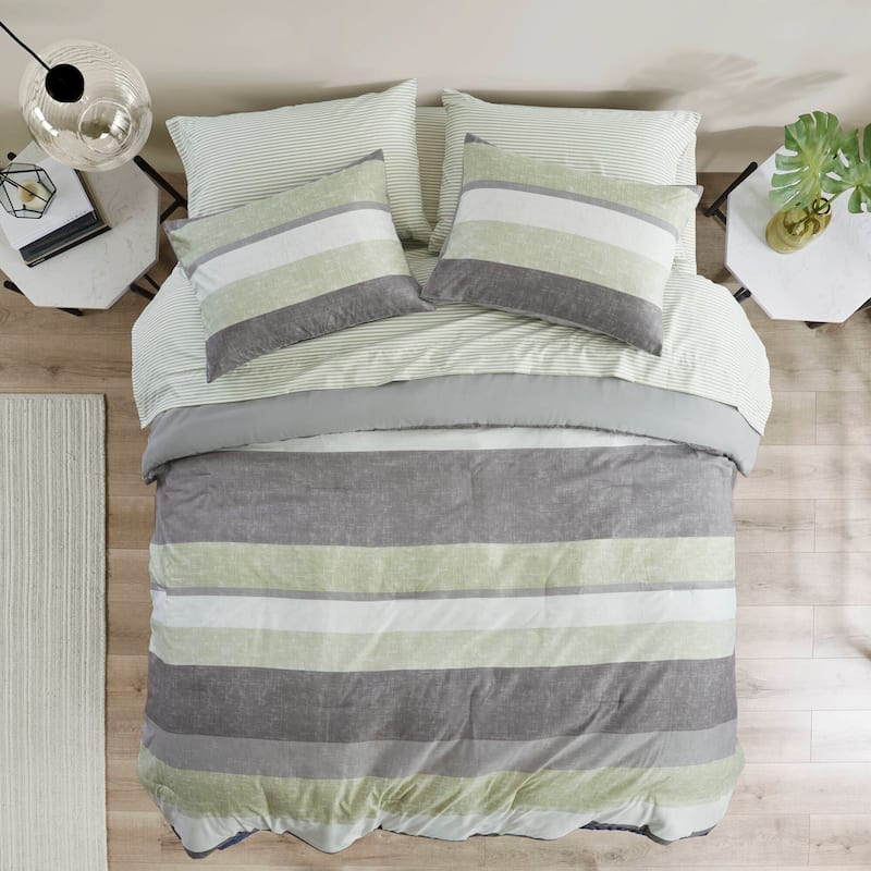 Madison Park Essentials Deacon Comforter Set with Bed Sheets