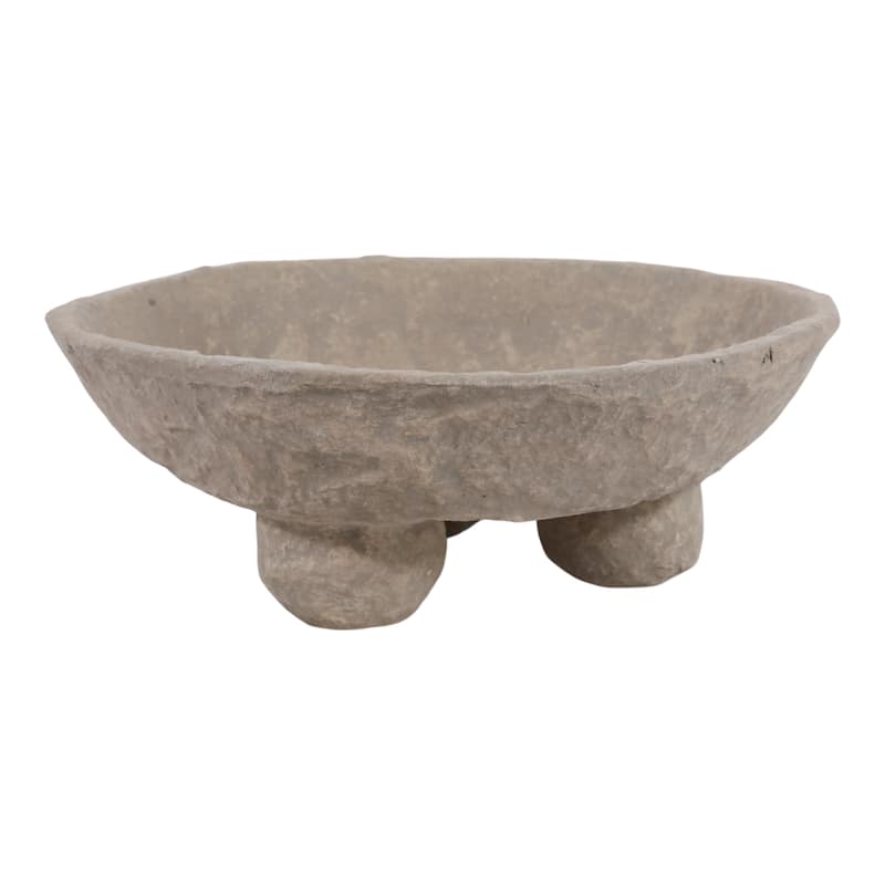 Pottery Paper Mache Bowl Artisanal Handcrafted Sculptural