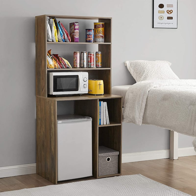 Yak About It® - Mini Fridge Dorm Station with Top Shelf by DormCo