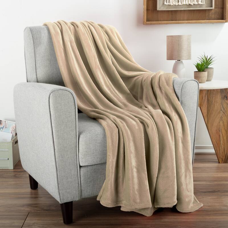 Flannel Fleece Throw Blanket by Windsor Home