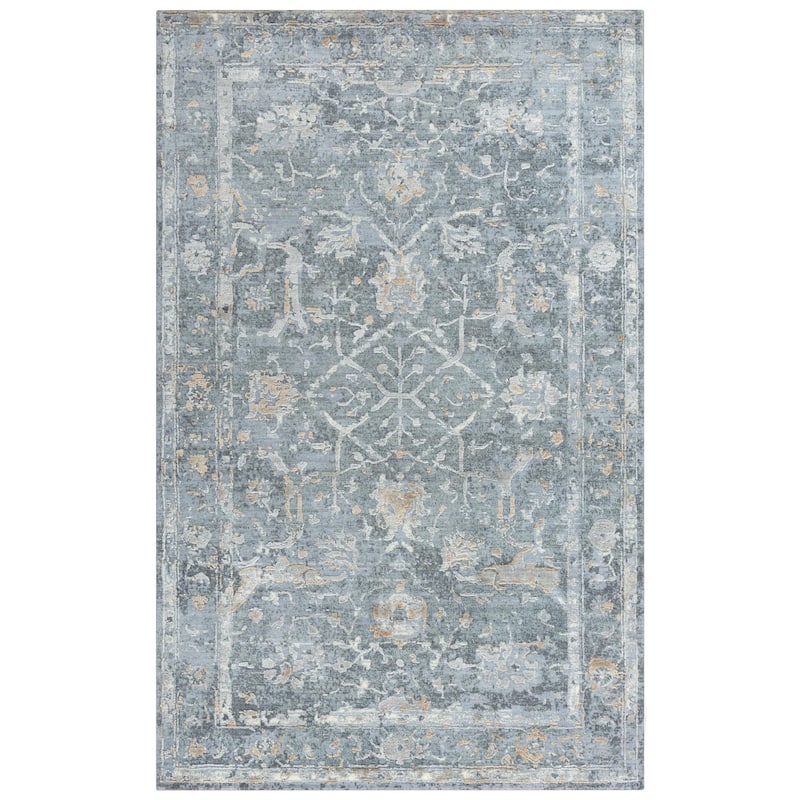 Alora Decor Radiant Floral Wool Blend Area Rug - 10' x 13'
