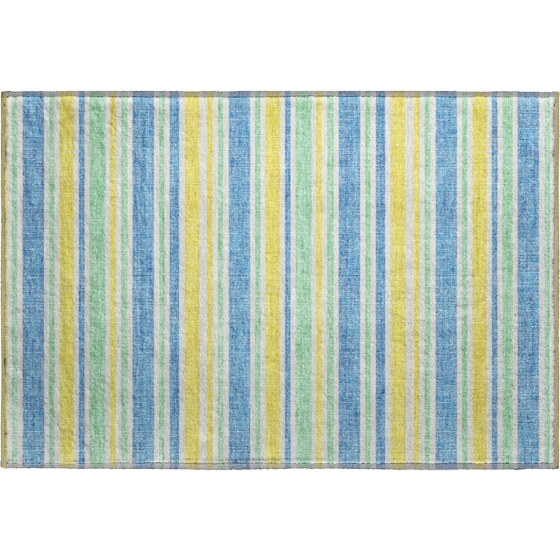 Premium Washable Super Soft Modern Cabana Stripe Mayfield Rug