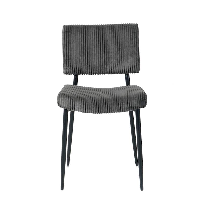 Modern dining chair Fabric Upholstered Chairs,metal legs(set of 2)