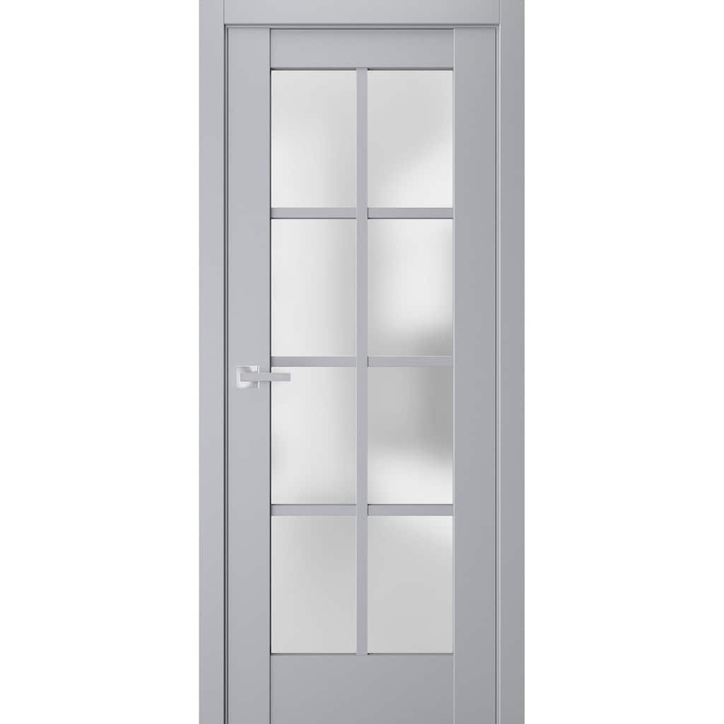 SartoDoors Veregio 7412 | Interior French Doors French Door | Solid Wood w/ Glass | Slab Only | 18x80, Custom
