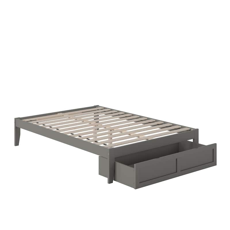 AFI Colorado Platform Bed with Foot Drawer and Charging Station