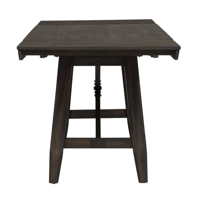 Double Bridge Dark Chestnut Opt 5 Piece Gathering Table Set