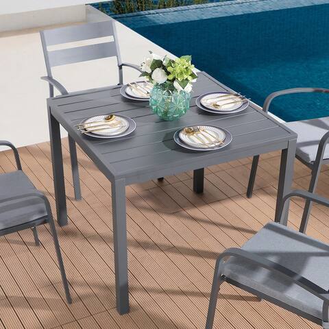 Outdoor Square Aluminum Outdoor Dining Table