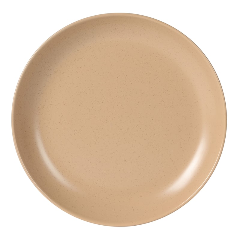 Gibson Elite Leeds Court Plates and Bowls Sets, 16-Piece Stoneware Dinnerware Sets, Round Speckle Reactive Glaze Dish Set