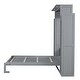 preview thumbnail 9 of 16, Queen Size Wall Bed with Storage Cabinets and Built-in Lighting Foldable Space Saving Murphy Bed